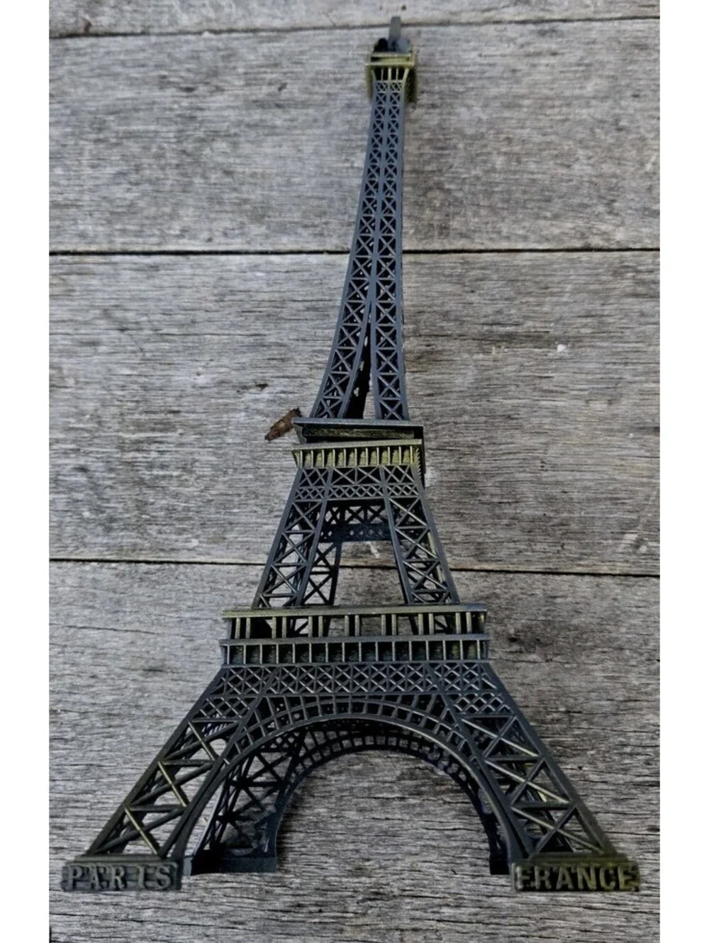 Eiffel Tower Desk Black Gunpowder Gray Statue Figurine Decor 13